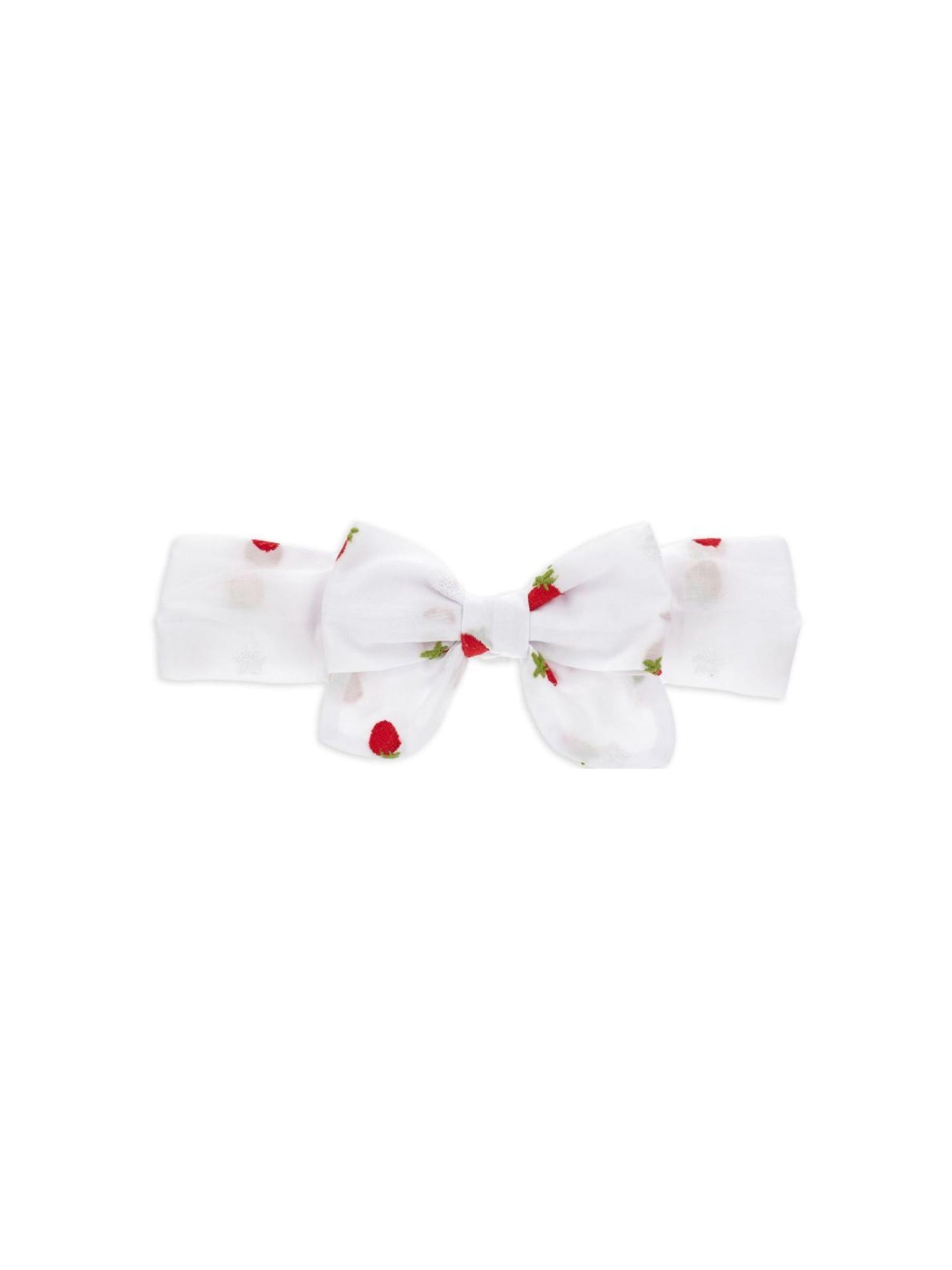 Fascia per neonata Monnalisa bianca con fiocco 39G007 7944 9944 MONNALISA 