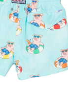 Costume per bambino MC2 Saint Barth Kids azzurro con stampa grafica maialini all-over JEA0004 02029L MC2 ST. BARTH KIDS 