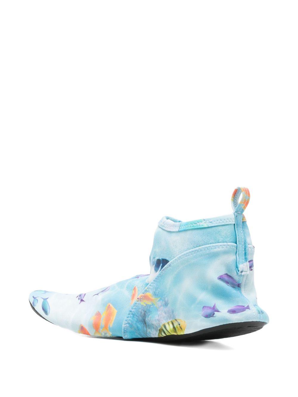 Ciabatte per bambino Molo azzurre con design a calzino 7S26U302 9533 MOLO KIDS 