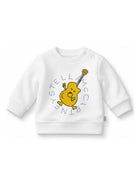 Felpa per neonato Stella McCartney Kids bianco con stampa grafica sul davanti TY4500 Z0499 101 STELLA McCARTNEY KIDS 