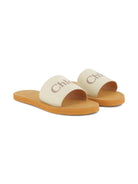 Sandali per bambina Chloé Kids Woody bianchi con logo C20881 117 CHLOE' KIDS 