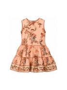 Abito per bambina Zimmermann Kids rosa con stampa floreale all-over 7821DS S261 ZIMMERMANN KIDS 