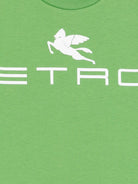 T-shirt per bambino Etro Kids verde con stampa logo GY8Q11 Z3672 773 ETRO KIDS 