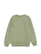Felpa per bambini Moschino Kids verde con motivo Teddy Bear HUF09ULCA19 30037 MOSCHINO KIDS 