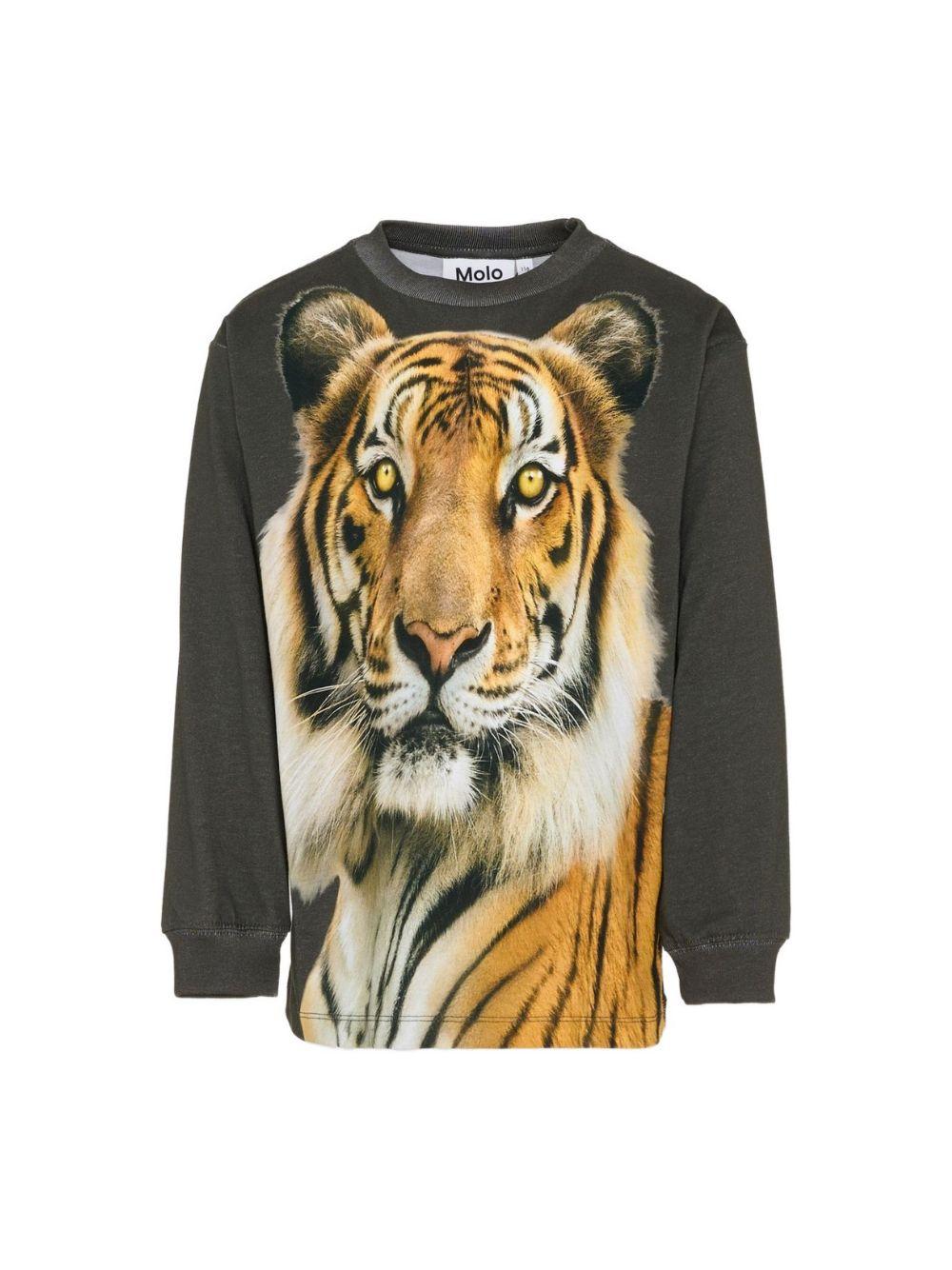 T-shirt per bambino Molo multicolor con stampa tigre 1S26A405 9875 MOLO KIDS 