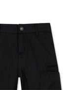 Pantaloni per bambino Givenchy Kids nero con logo H31093 09B GIVENCHY KIDS 