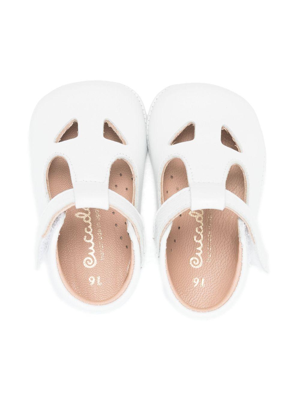 Scarpe primi passi per neonati Eli1957 bianche traforate 0375AL BLANCO Eli Kids 