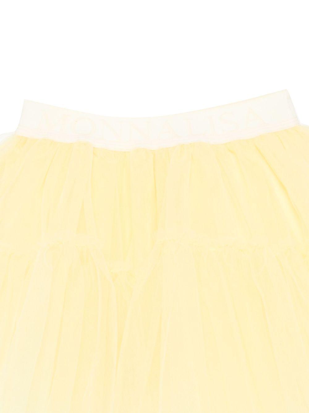 Gonna per bambina Monnalisa giallo in tulle 17EGON T9945 1414 MONNALISA 