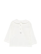 T-shirt per neonata Douuod Kids bianca con colletto alla Peter Pan DZ8010 Z3708 101 DOUUOD KIDS 