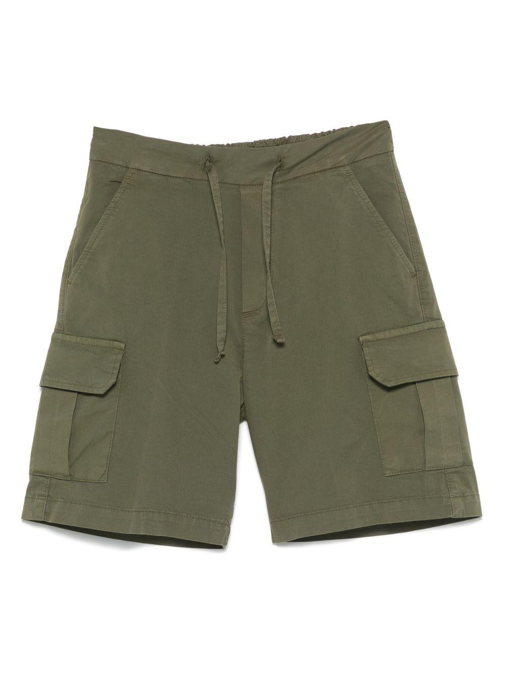 Cargo corti per bambino Paolo Pecora Kids verde con due tasche laterali oblique PP3995 OLIVA PAOLO PECORA KIDS 