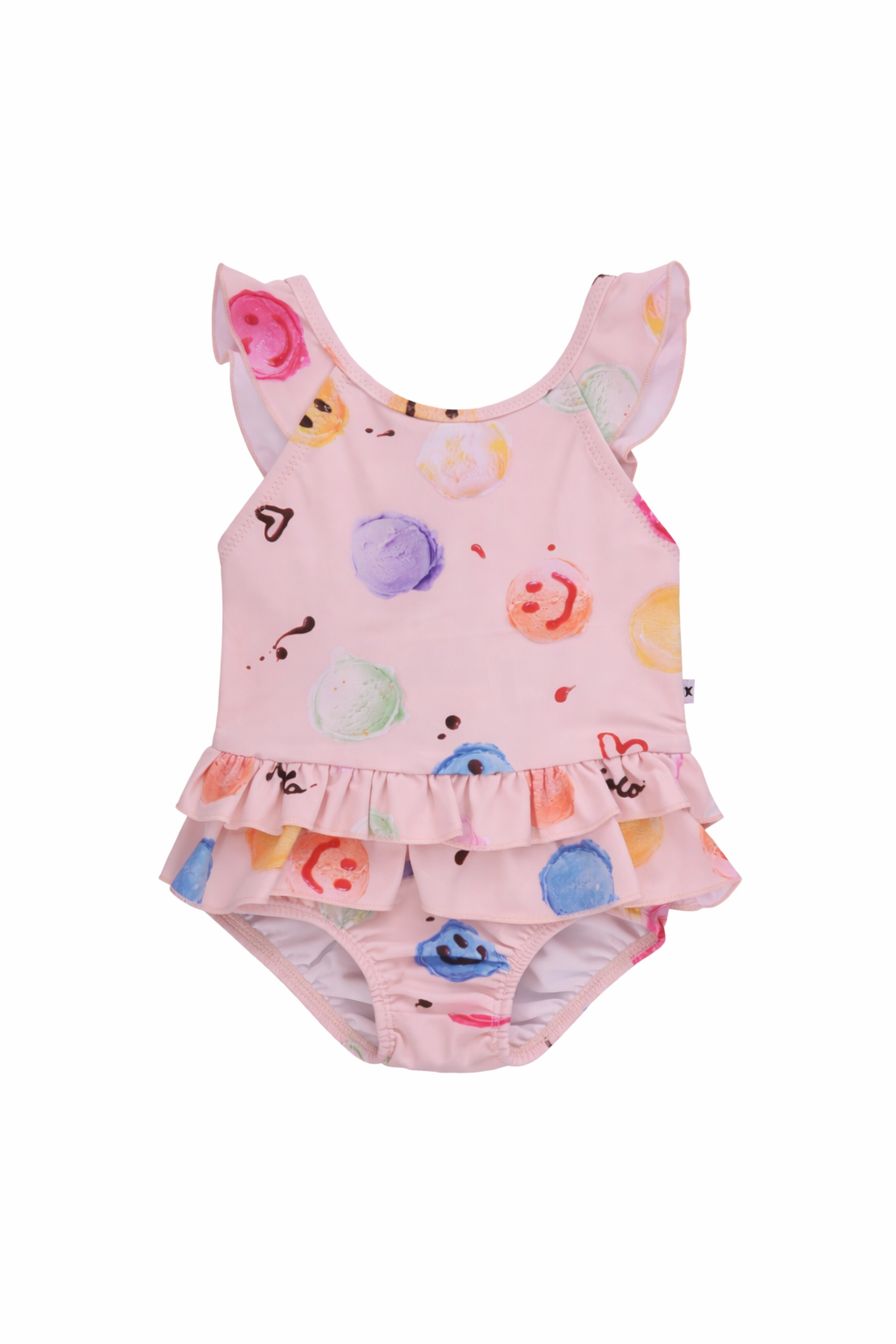 Costume per bambina Molo Kids beige con stampa all-over 8S26P524 9502 MOLO 