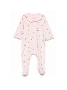 Tutina per neonata Petit Bateau rosa con stampa a fiori A0F2T 01 PETIT BATEAU KIDS 