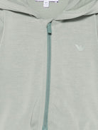 Felpa per neonata Emporio Armani Kids verde con chiusura con zip EG000909 AF16133 U9019 EMPORIO ARMANI KIDS 