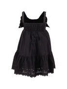 Abito per bambina Monnalisa nero in popeline con fiocco 17G902 7043 0050 MONNALISA KIDS 