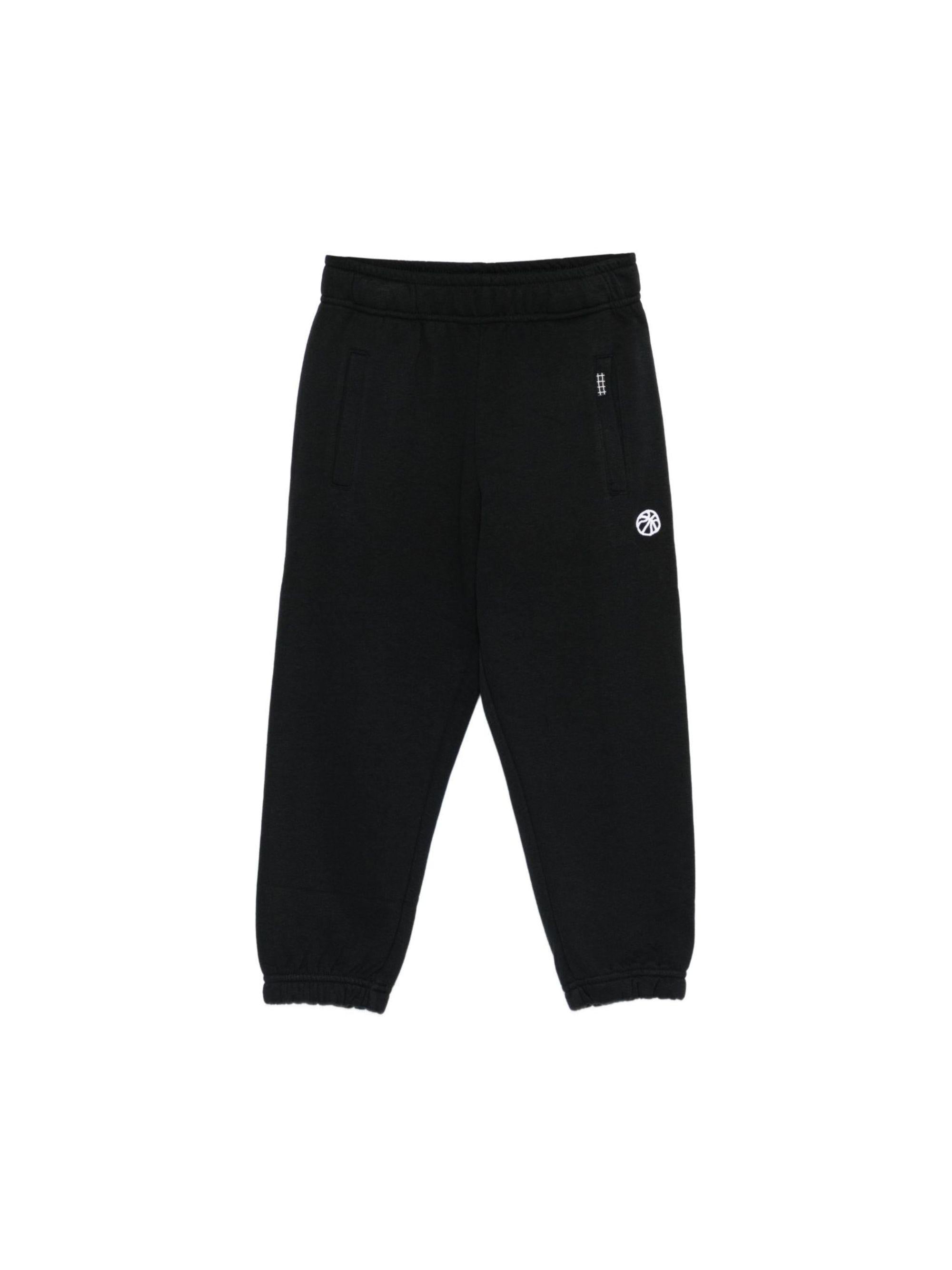 Pantaloni sportivi per bambino Molo neri con motivo basketball 1S26I203 0099 MOLO KIDS 