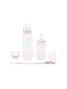 Biberon per neonata Emporio Armani Kids rosa con stampa grafica all-over 407139 CC919 00372 EMPORIO ARMANI KIDS 