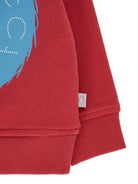 Felpa per neonato Stella McCartney Kids rosso con stampa mostro TX4560 Z0453 304 STELLA McCARTNEY KIDS 