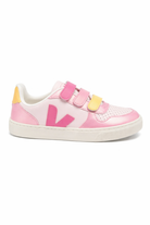 Sneakers V-10 per bambina Veja Kids rosa con chiusura a strappi CV0521502 V-10 PETALE MIA GLIMMER VEJA KIDS 