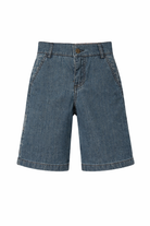 Shorts per bambino Fendi Kids denim con logo FF sul retro JMF584 AVWI F0QG0 FENDI KIDS 
