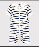 Tutina per neonati Petit Bateau bianco con fantasia grafica all-over A0DE7 01 PETIT BATEAU 