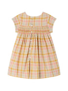 Abito per neonata Bonpoint rosa con motivo a quadri S06XDRW00015 320 BONPOINT KIDS 