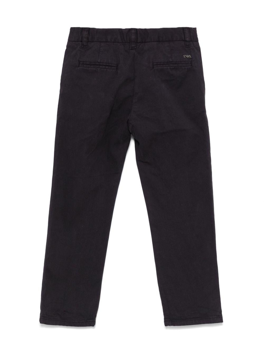 Pantaloni per bambino Emporio Armani Kids blu con taglio dritto 8N4P60 4N6YZ 0920 EMPORIO ARMANI KIDS 