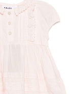 Abito per neonata Molo rosa con colletto in pizzo 4S26E120 5647 MOLO KIDS 