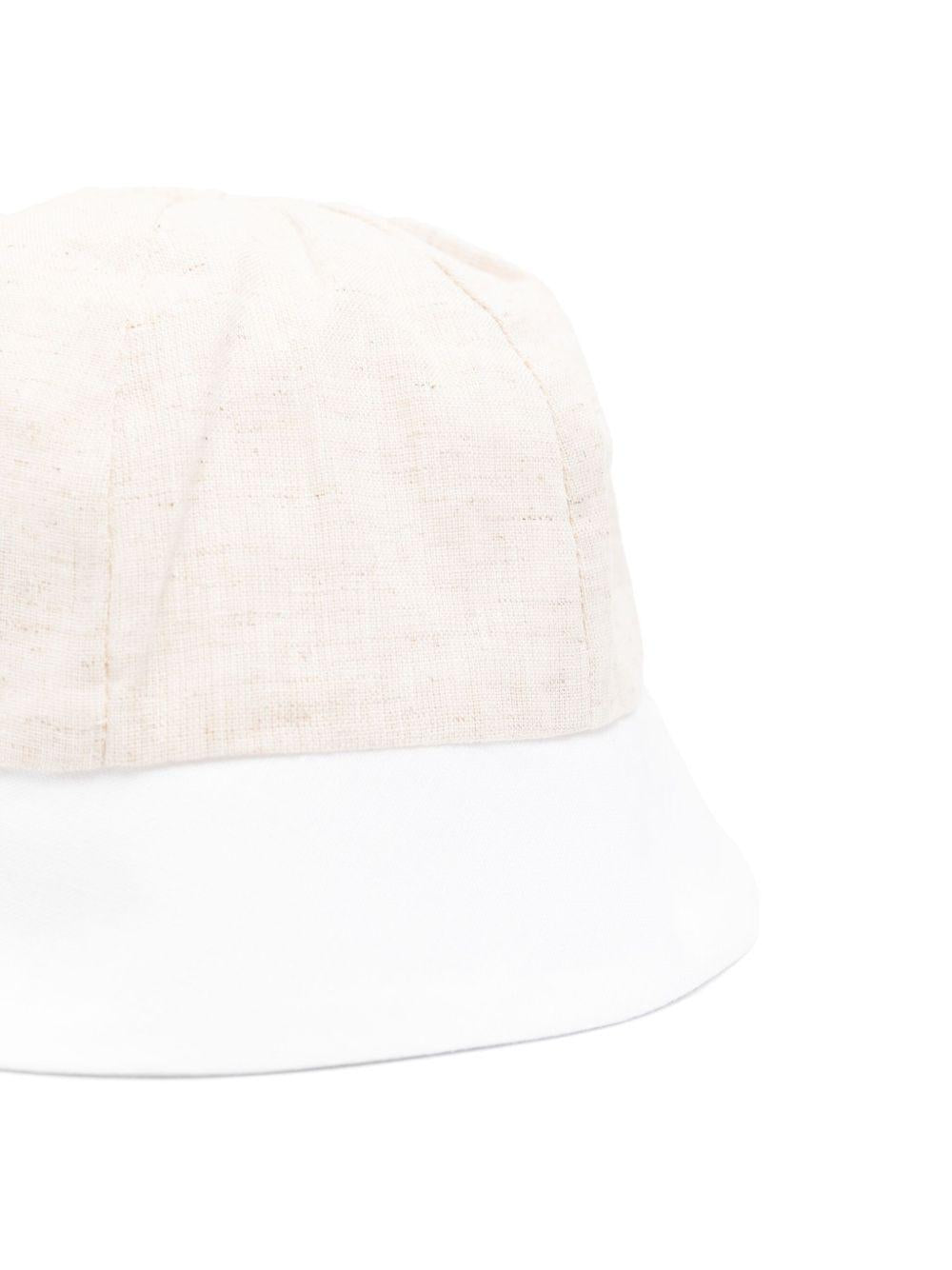 Cappello per neonata La Stupenderia beige con orlo a contrasto e corona rotonda TBCP53D05 D01 LA STUPENDERIA KIDS 