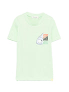 T-shirt per bambino Billieblush verde con stampa grafica U21703 735 BILLIEBLUSH KIDS 