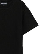 T-shirt per bambino Emporio Armani Kids blu con logo all-over EB000976 AF21786 UB118 EMPORIO ARMANI KIDS 