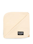 Coperta per neonati Moschino Kids beige con dettaglio Teddy Bear MUB00OLCA40 20404 MOSCHINO KIDS 