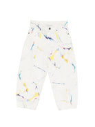 Pantaloni per bambina Stella McCartney Kids bianchi con stampa grafica TY6D50 Z3474 101MC STELLA McCARTNEY KIDS 