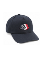 Cappello per bambino Moncler Enfant blu scuro<BR/> con logo L19543B000010U082 742 MONCLER KIDS 