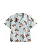 Camicia per bambino Bobo Choses azzurra constampa grafica all-over B126AC033 451 BOBO CHOSES KIDS 
