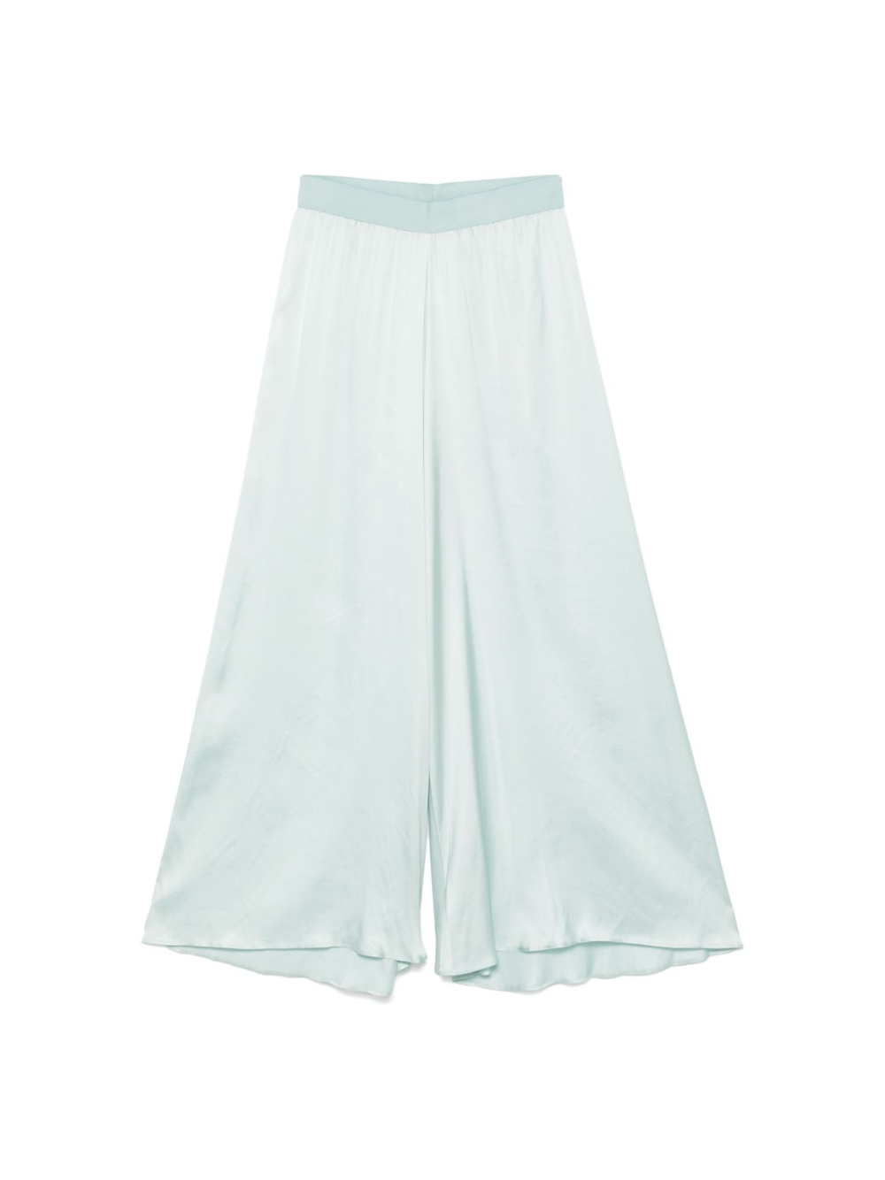 Pantaloni per donna Merci verde acquamarina a gamba ampia con dettagli plissettati PAM01P ACQUA MERCI 
