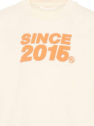 T-shirt per bambino Palm Angels Kids beige con stampa grafica sul retro PBAA002S26JER002 002 PALM ANGELS KIDS 