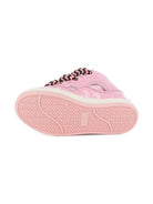 Sneakers per bambina Lanvin Enfant rosa con lacci oversize a zigzag N30327 48N LANVIN 