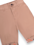 Pantaloni per neonato Burberry Kids beige con caratteristico motivo Vintage Check 8121240 B9719 BURBERRY KIDS 