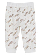 Tuta sportiva per neonato Kenzo Kids bianca con stampa K61705 117 KENZO KIDS 