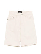Shorts Alpha per bambino Molo beige con passanti per cintura 6S26H301 8894 MOLO KIDS 