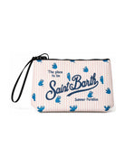 Pochette Aline MC2 Saint Barth multicolore con stampa grafica bradipi ALIN001 02111L MC2 ST. BARTH KIDS 
