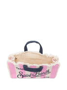 Phone bag MC2 Saint Barth beige e rosa con stampa logo PHONE001 00716L MC2 ST. BARTH KIDS 