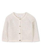 Cardigan con maniche raglan per neonata Michael Kors Kids beige con orlo dritto R30315 Z99 MICHAEL KORS KIDS 
