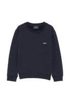 Felpa per bambino Paul & Shark Kids blu con logo ricamato WMF00ALDA68 42370 PAUL & SHARK KIDS 