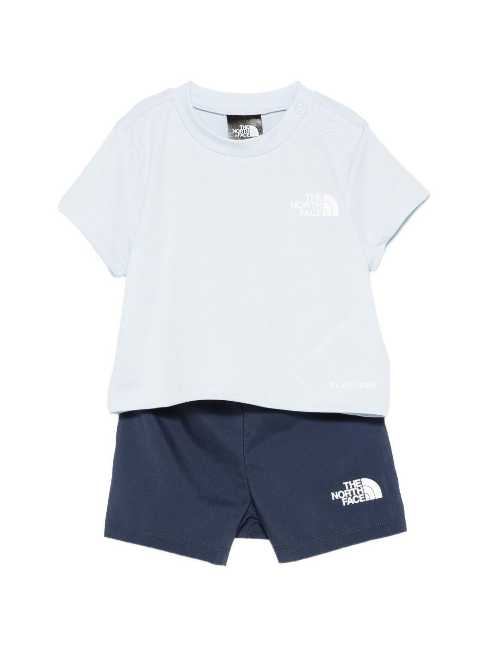 Completo per neonato The North Face Kids blu con dettaglio logo NF0A8FYR MC81 THE NORTH FACE KIDS 