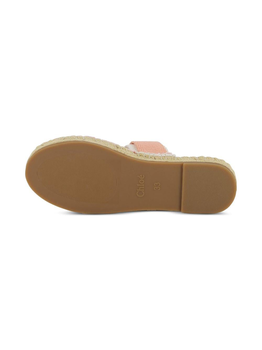 Sandali per bambina Chloé Kids rosa con fasce incrociate C20885 43A CHLOE' KIDS 