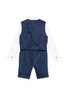 Completo per neonato Colorichiari blu con papillon MB458296 4874 60 COLORICHIARI KIDS 