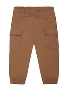 Pantaloni per neonato Calvin Klein Kids marrone con due tasche laterali applicate IN0IN00195 GU1 CALVIN KLEIN KIDS 