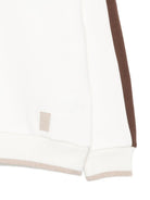 Felpa per bambino Eleventy Kids bianca con colletto EZ4H40 Z3999 101MA ELEVENTY KIDS 