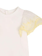T-shirt per neonata Chloé Kids bianca con ruches C21223 117 CHLOE' KIDS 
